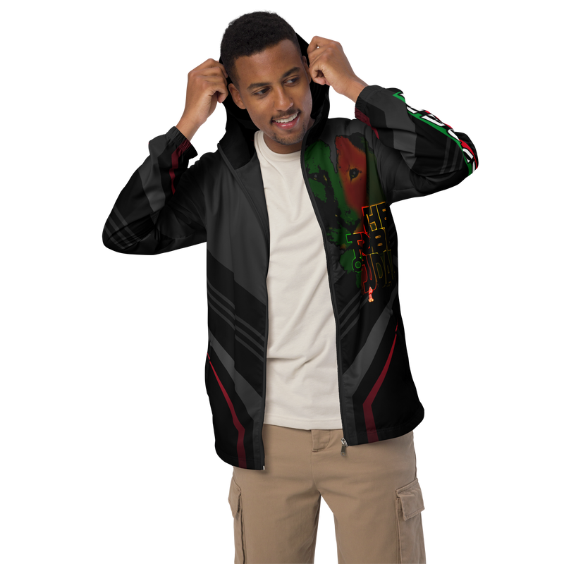 Tribe Of Judah Lion Graphic Design V.2 Men’s windbreaker