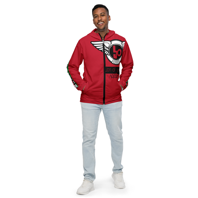 Lion Of Judah Logo Design Men’s Red windbreaker