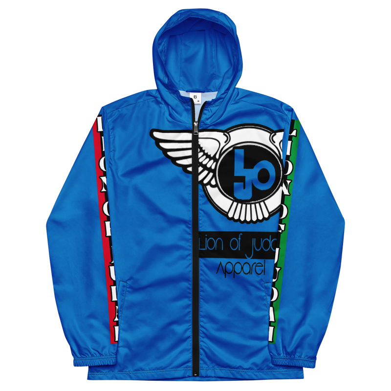 Lion Of Judah Logo Design Men’s Navy Blue windbreaker