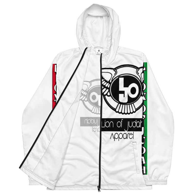 Lion Of Judah Logo Design Men’s White windbreaker