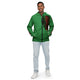 Tribe Of Judah  Lion Graphic Design Men's Green Windbreaker