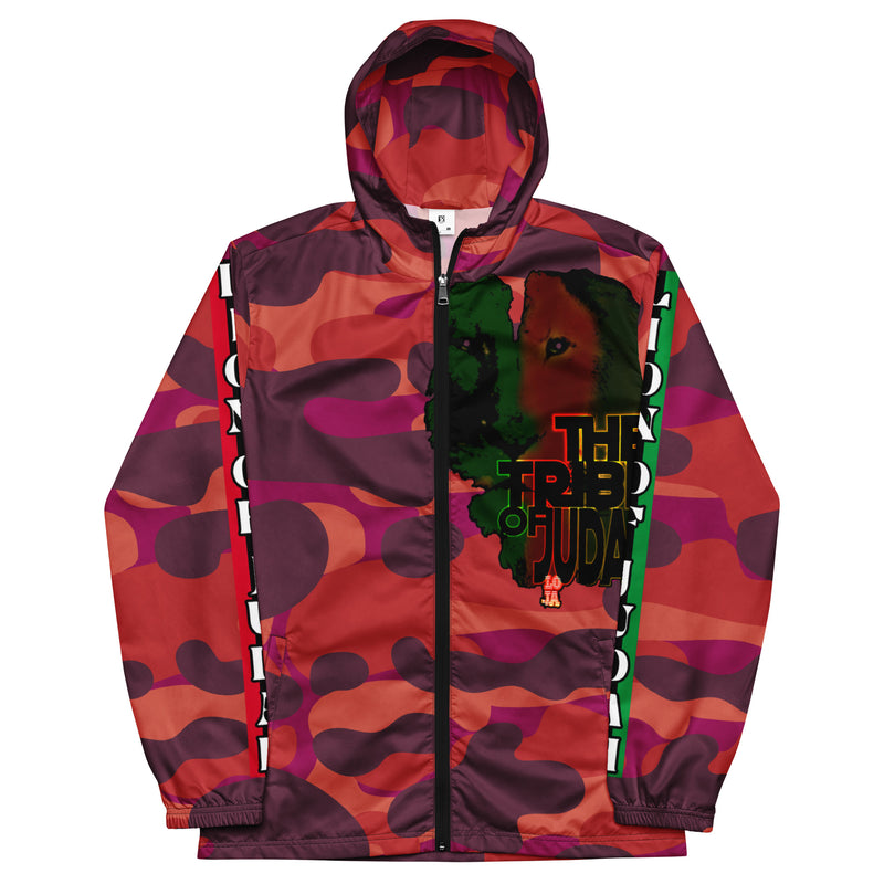 Tribe Of Judah Lion Red Camo Graphic Design V.2 Men’s windbreaker