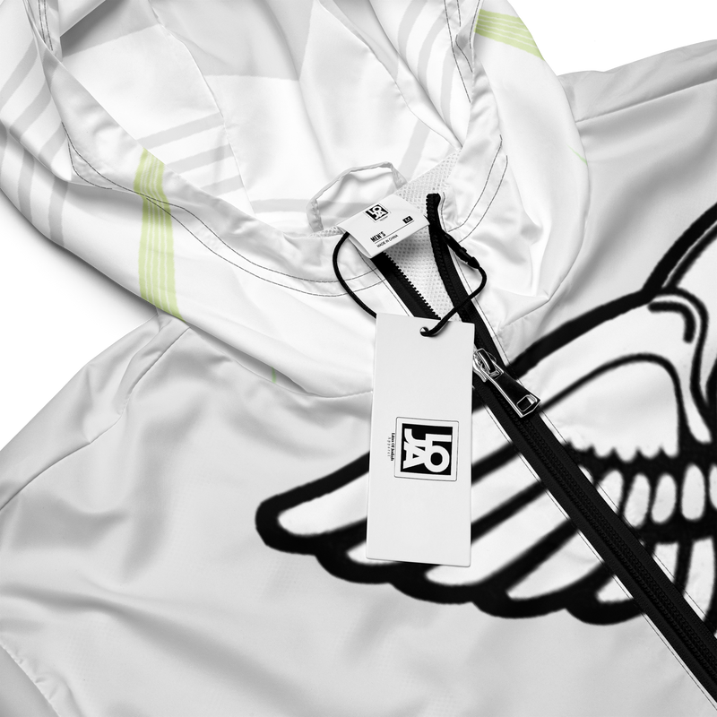 Lion Of Judah Black Logo White Yellow V Shaped Graphic Design V.6 Men’s windbreaker