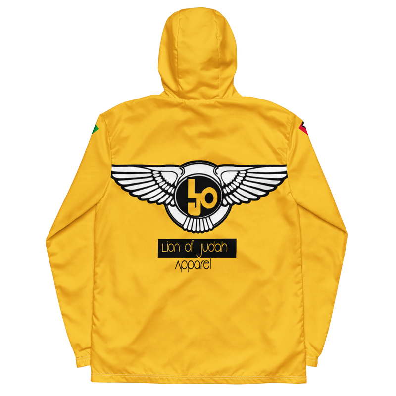 Lion Of Judah Logo Design Men’s Yellow windbreaker