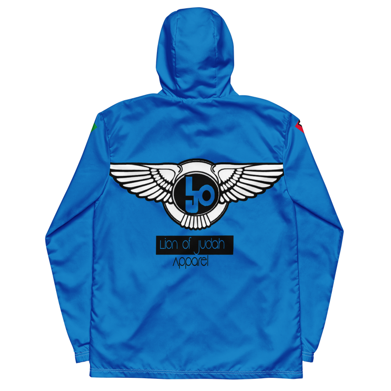 Lion Of Judah Logo Design Men’s Navy Blue windbreaker
