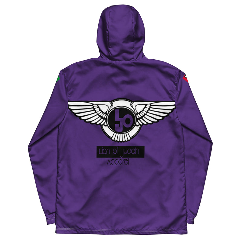 Lion Of Judah Logo Design Men’s Purple windbreaker