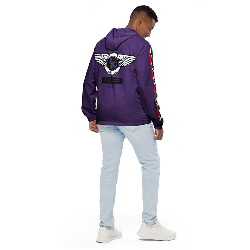 Lion Of Judah Logo Design Men’s Purple windbreaker