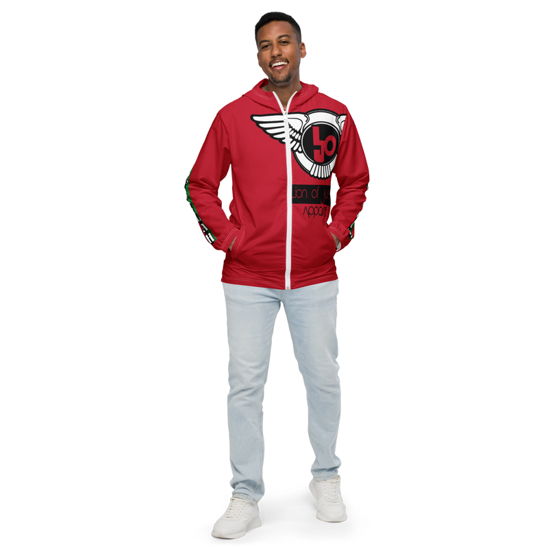 Lion Of Judah Logo Design Men’s Red windbreaker