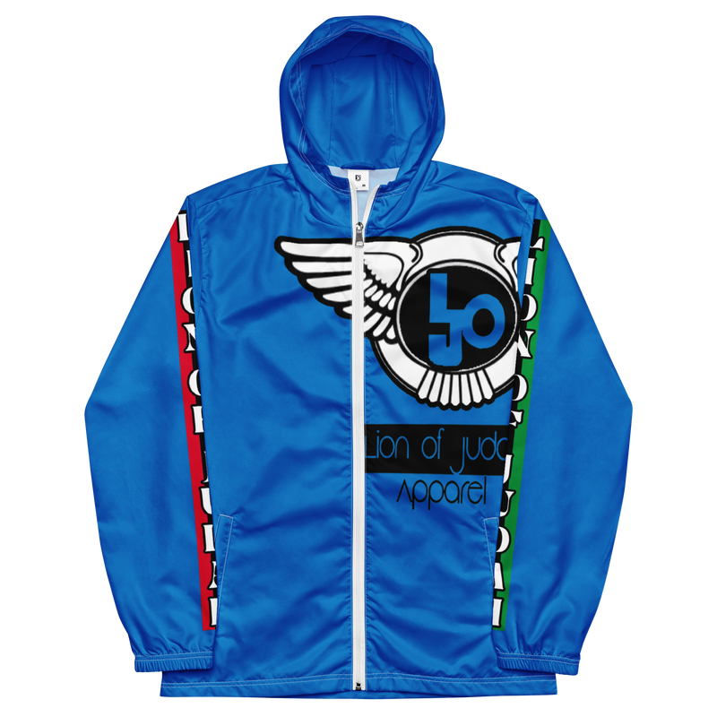 Lion Of Judah Logo Design Men’s Navy Blue windbreaker