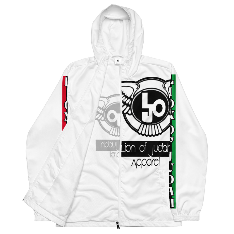 Lion Of Judah Logo Design Men’s White windbreaker