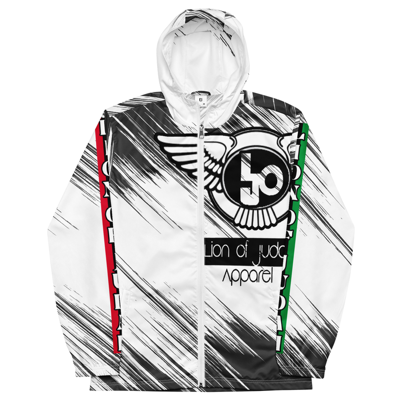 Lion Of Judah Black Logo Graphic Design Men’s windbreaker