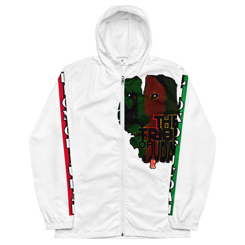 Tribe Of Judah Lion Graphic Design Men's White Windbreaker