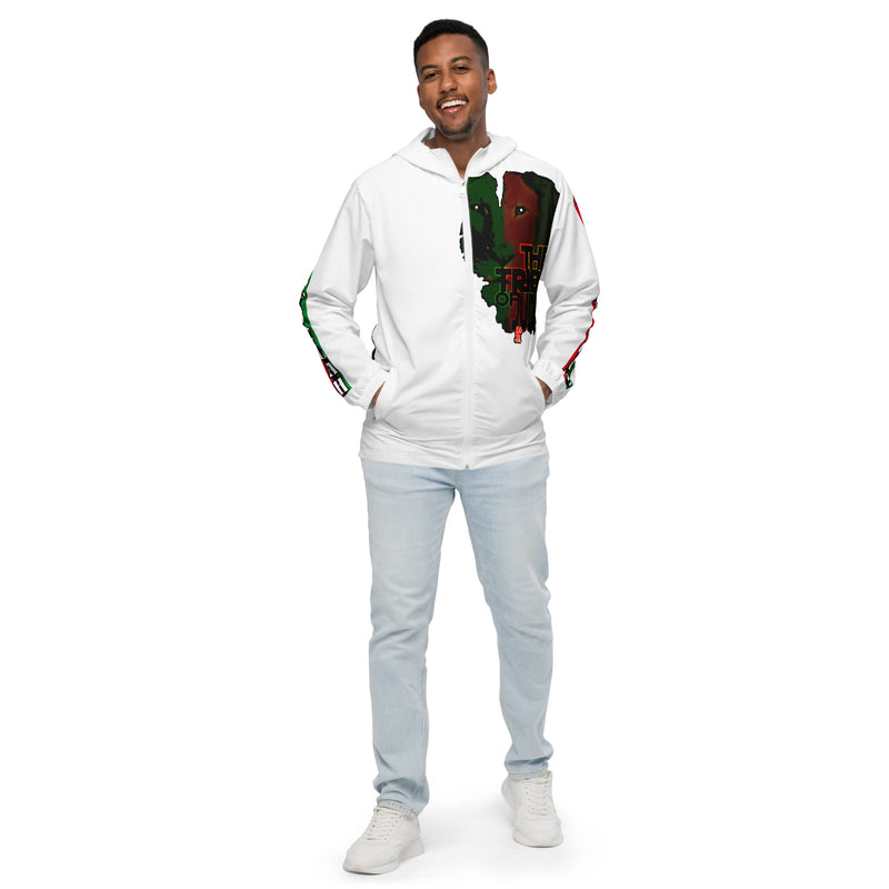 Tribe Of Judah Lion Graphic Design Men's White Windbreaker