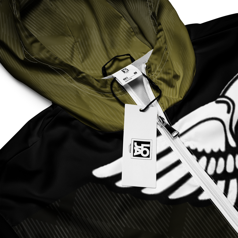 Lion Of Judah Black Logo Black Yellow fade Graphic Design V.3 Men’s windbreaker
