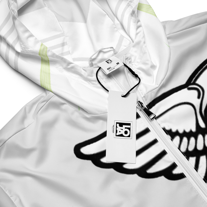 Lion Of Judah Black Logo White Yellow V Shaped Graphic Design V.6 Men’s windbreaker