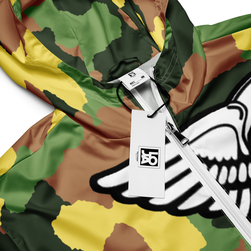 Lion Of Judah Black Logo Camo Graphic Design Men’s windbreaker