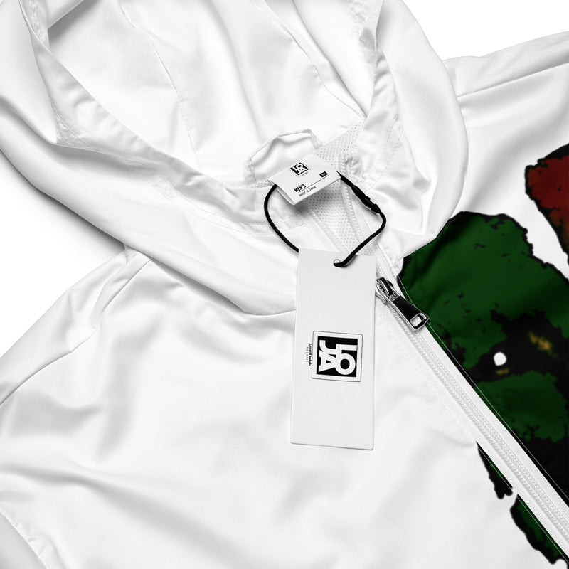Tribe Of Judah Lion Graphic Design Men's White Windbreaker