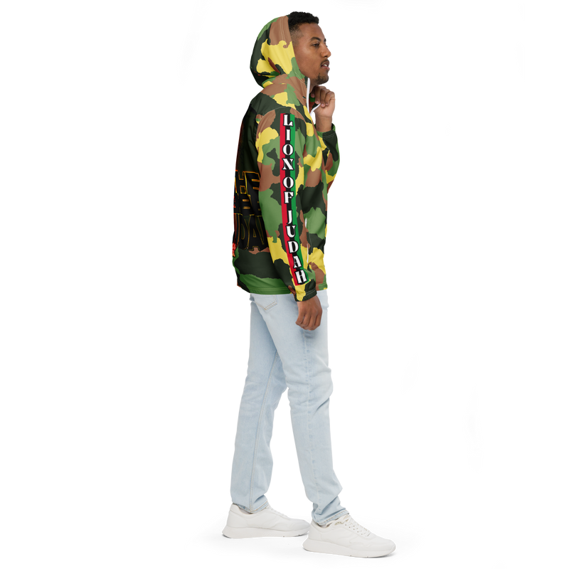 Tribe Of Judah Lion Camo Graphic Design V.1 Men’s windbreaker