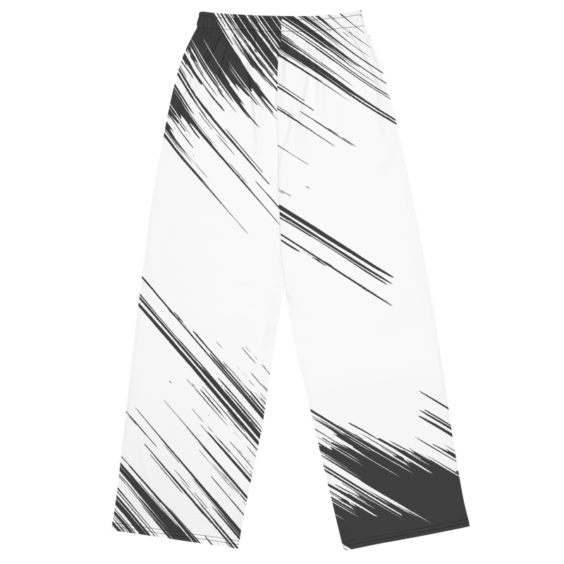 Lion Of Judah Black Logo Graphic Design Unisex Wide-Leg Pants