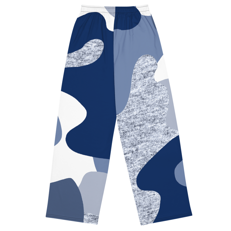 Lion Of Judah Black Logo Pattern Design Unisex Wide-Leg Pants
