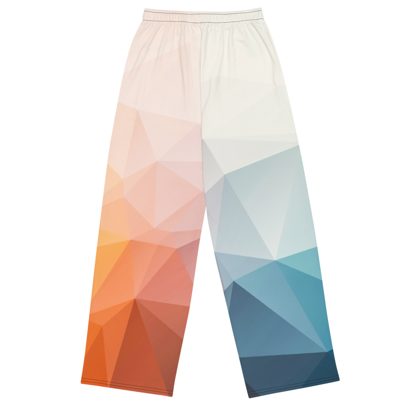 Lion Of Judah Black Logo Graphic Design V.2 Unisex Wide-Leg Pants