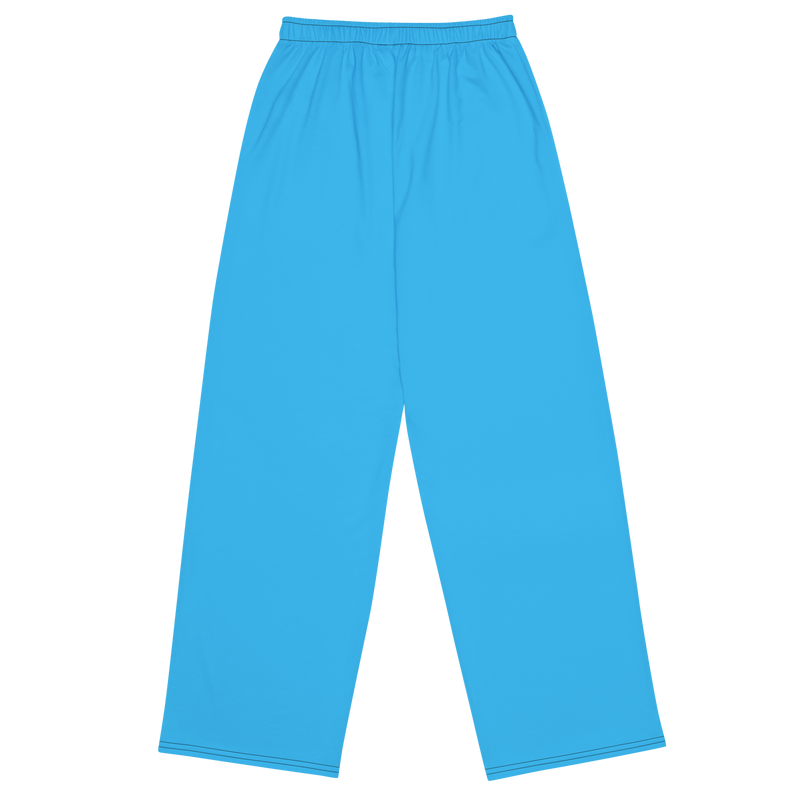 Tribe Of Judah Lion Graphic Design Deep Sky Blue Unisex Wide-Leg Pants
