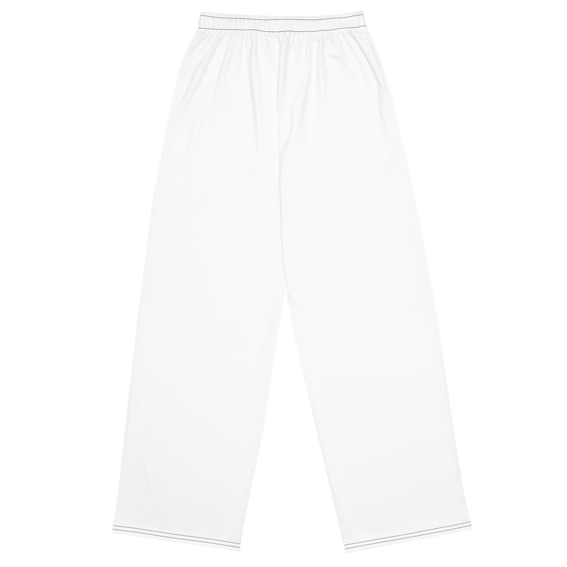 Tribe Of Judah Lion Graphic Design White Unisex Wide-Leg Pants