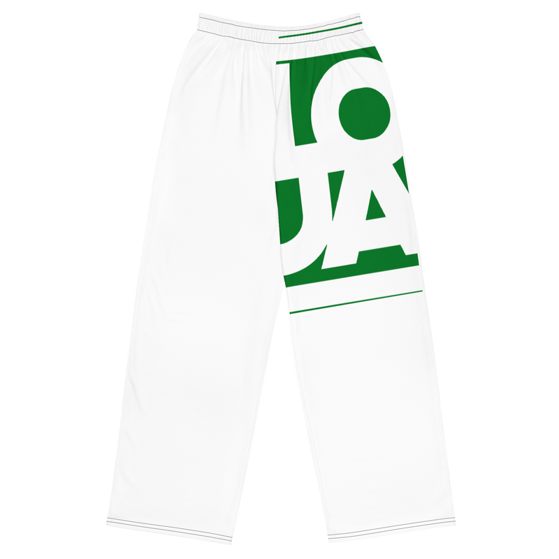 Lion Of Judah Apparel Logo Frog Green All-over print unisex wide-leg pants
