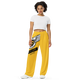 Lion Of Judah Black Logo Yellow Graphic Design Unisex Wide-Leg Pants