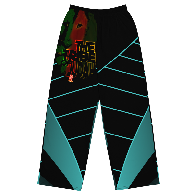 Tribe Of Judah Lion Graphic Design V.3 Unisex Wide-Leg Pants