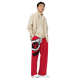 Lion Of Judah Logo Design Red unisex wide-leg pants