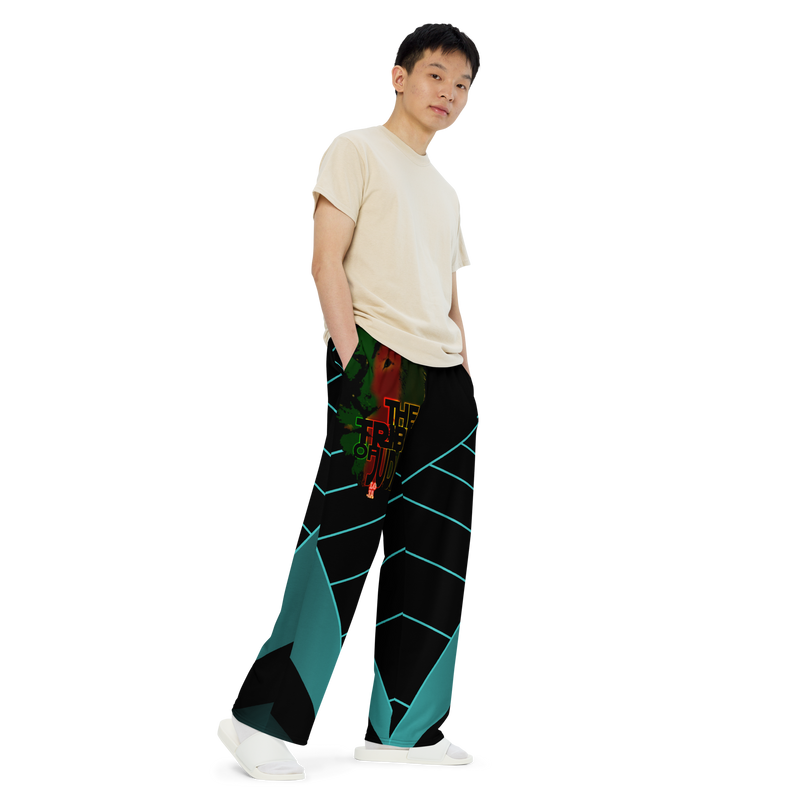 Tribe Of Judah Lion Graphic Design V.3 Unisex Wide-Leg Pants