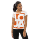 Lion Of Judah Apparel Logo Texas Longhorn Orange Big Print All Over Print Women's Athletic T-shirt