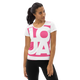 Lion Of Judah Apparel Logo Pink All Over Print Women's Athletic T-shirt