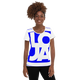Lion Of Judah Apparel Planet Earth Blue Logo All Over Print Women's Athletic T-shirt