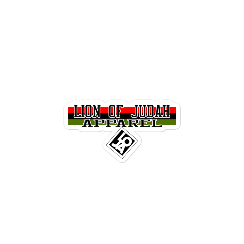 Lion Of Judah Apparel Brand V.2 Bubble-free stickers