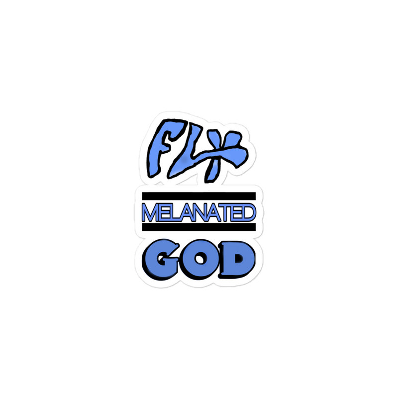 Fly Melanated God Bubble-free stickers