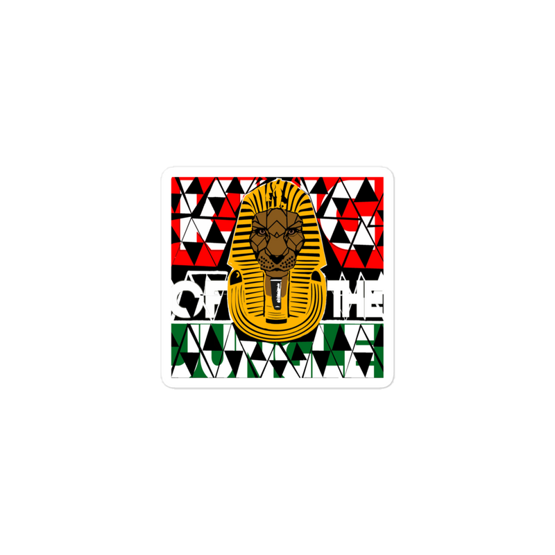 King of the jungle Bubble free stickers