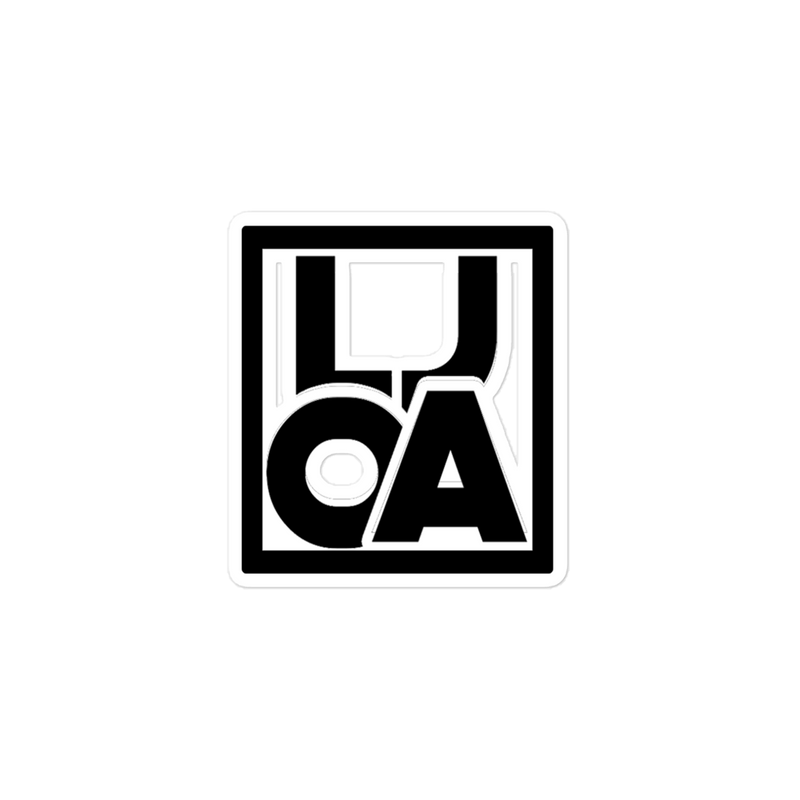 Lion Of Judah Apparel black new Logo Bubble free stickers