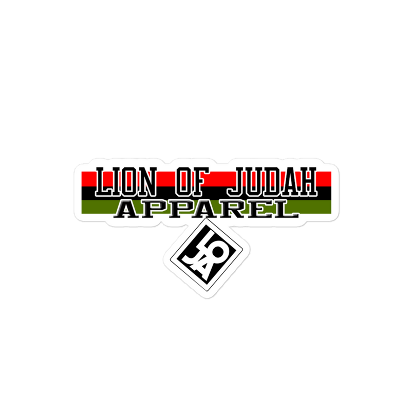 Lion Of Judah Apparel Brand V.2 Bubble-free stickers