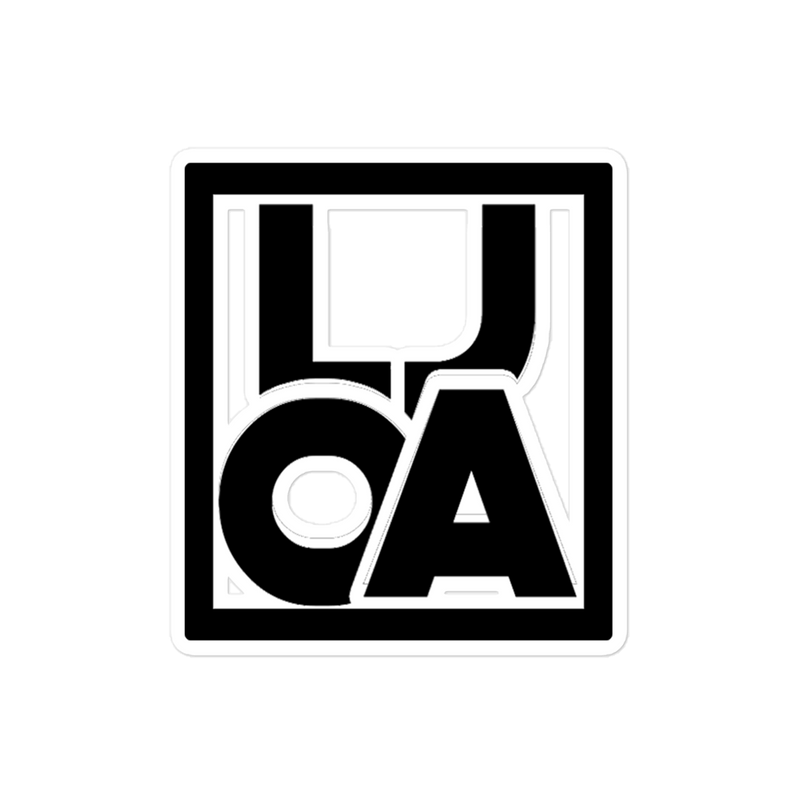 Lion Of Judah Apparel black new Logo Bubble free stickers