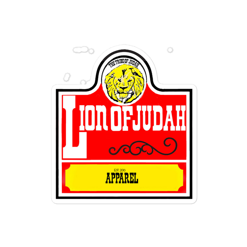 Lion Of Judah apparel Wendy's Spinoff Bubble free stickers