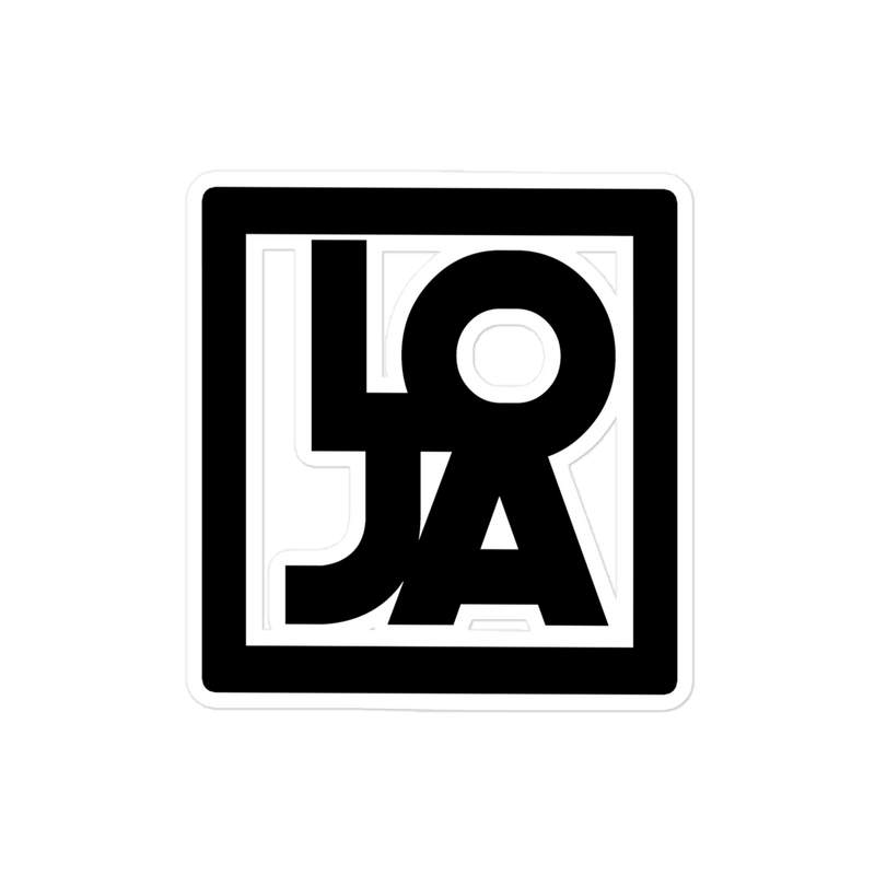 Lion Of Judah Apparel Black Logo Bubble-free stickers