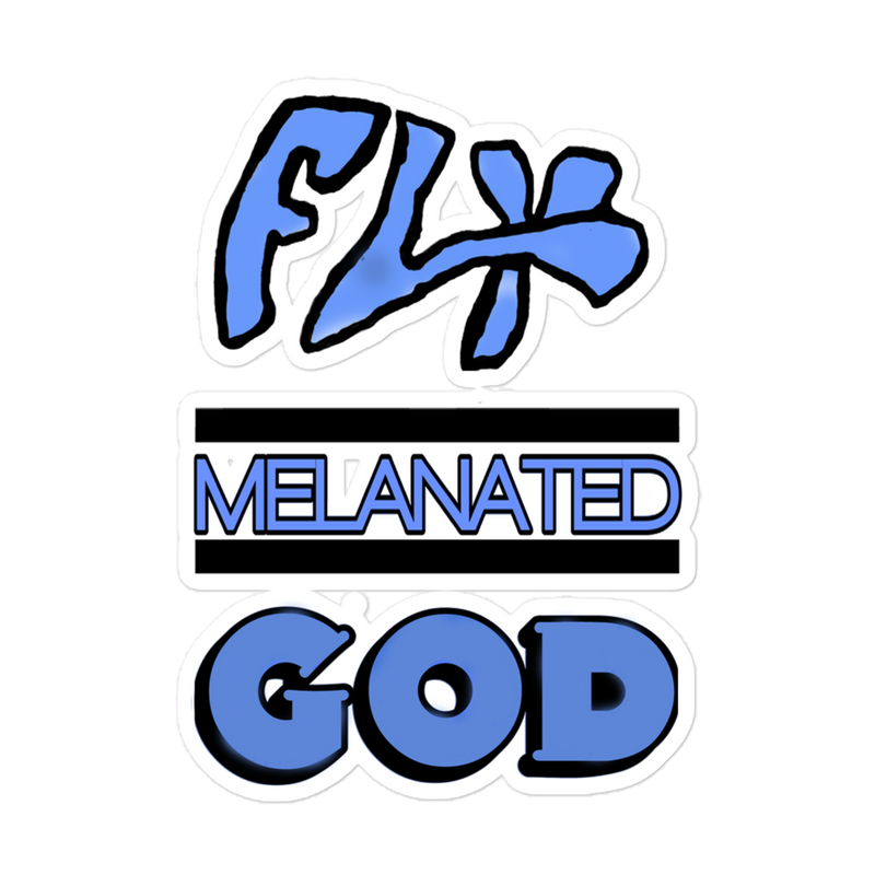 Fly Melanated God Bubble-free stickers