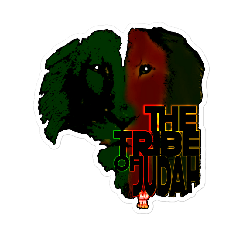 The Tribe Of Judah Lion Bubble free stickers