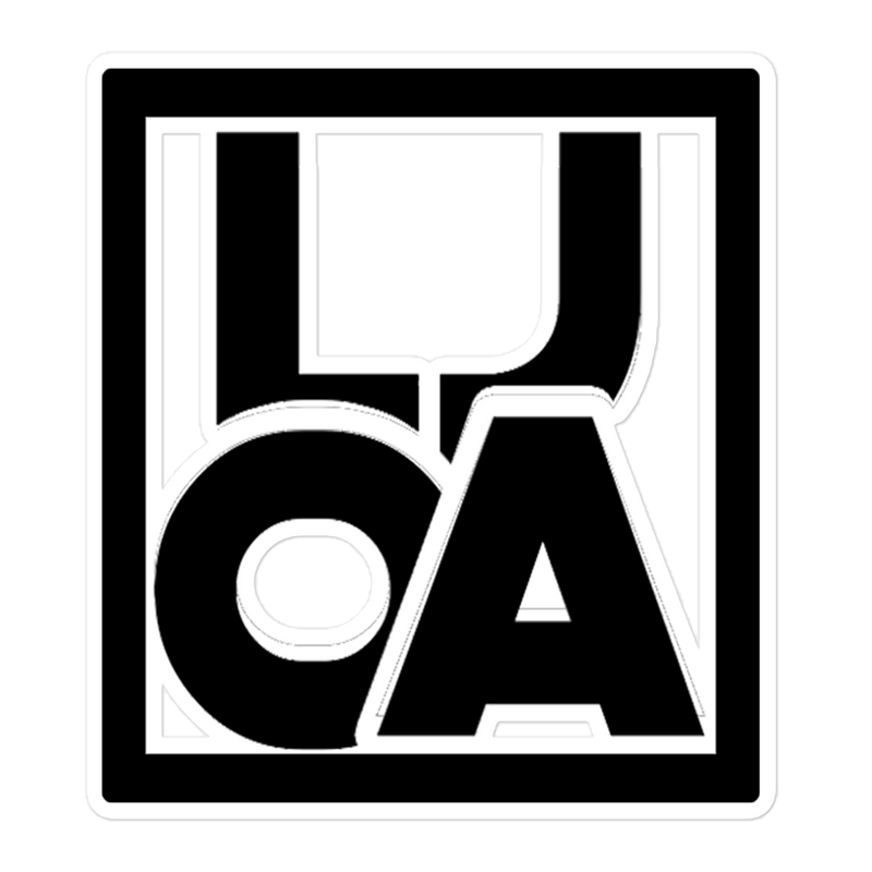 Lion Of Judah Apparel black new Logo Bubble free stickers