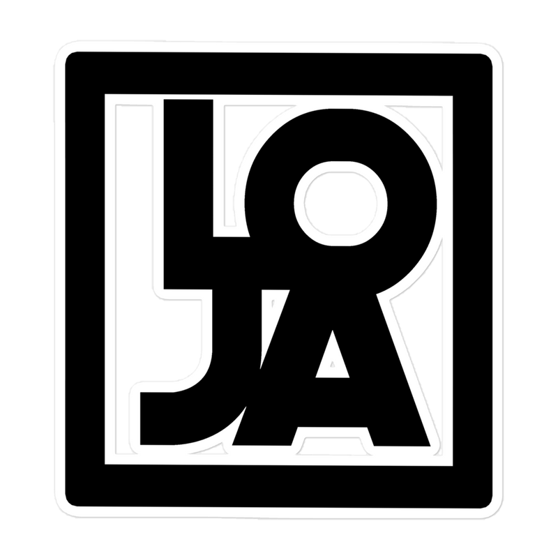 Lion Of Judah Apparel Black Logo Bubble-free stickers