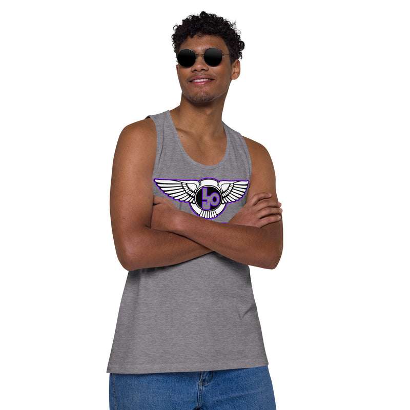 Lion Of Judah Purple Design logo Men’s premium tank top