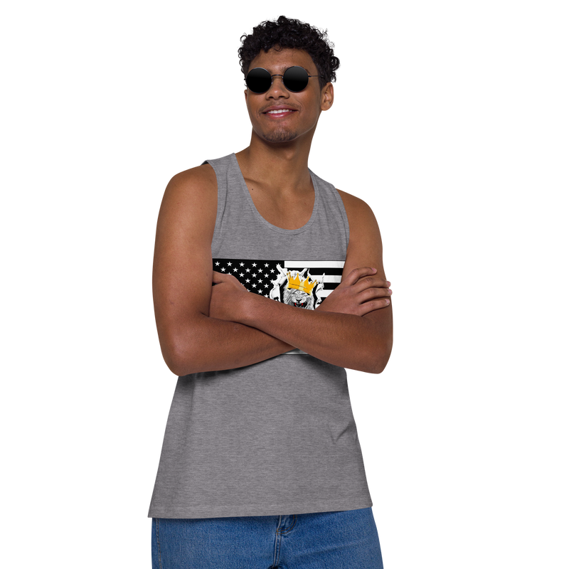 Lion Of Judah Flag Design Men’s premium tank top