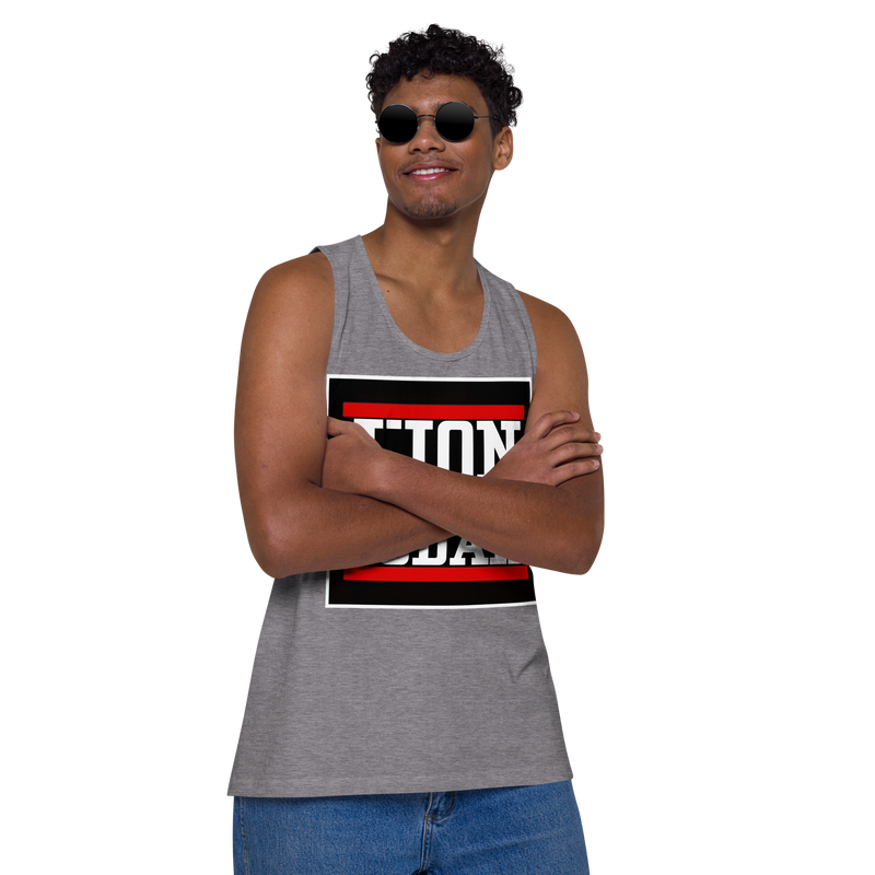 Lion of Judah logo Design Men’s premium tank top